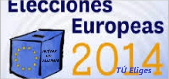 La pegada de carteles abrió la campaña de las elecciones europeas en Huévar del Aljarafe
