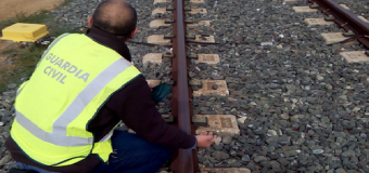 Tres detenidos por robar 480 tornillos de las vías del tren