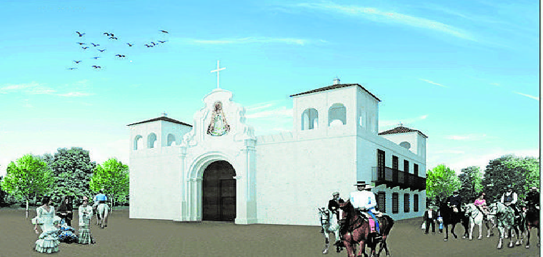 Imagen virtual del columbario que se va a construir en el Rocío - ABC