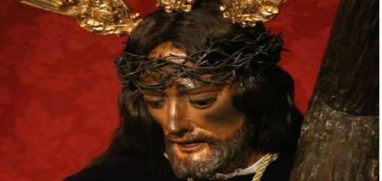 Imagen de Nuestro Padre Jesús Nazareno con cabello natural en 2014