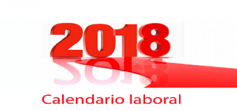Calendario laboral para el año 2018