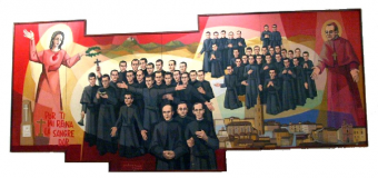 PARROQUIA DE HUEVAR – Procesión con la reliquia de los Martires Claretianos de Barbastro, que los Misioneros del Inmaculado Corazón de María han regalado al Pueblo de Huèvar.