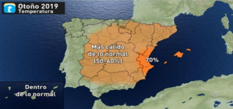 Este otoño podría ser más cálido de lo normal en gran parte de España