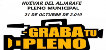 HUÉVAR – Sesión de Pleno Municipal de 21 de octubre de 2019