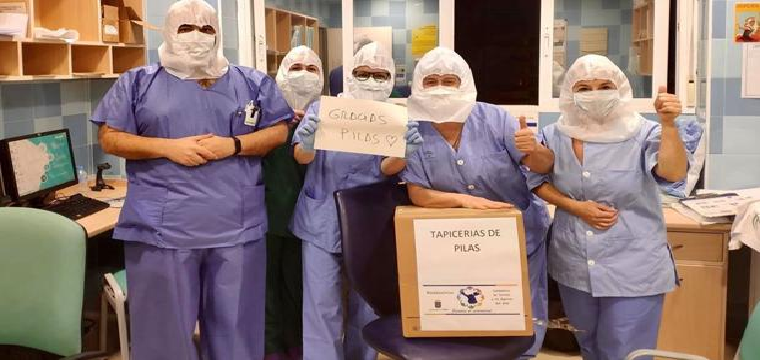 Pilas ha entregado 20.000 equipos de protección individual a centros sanitarios de Andalucía, Extremadura y Madrid - ABC